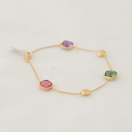 Βραχιόλι Πέτρες Τοπάζ Αμέθυστος K14